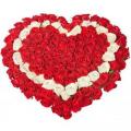 Сердце из роз