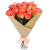 Букет из 15 коралловых роз в крафте Букет из 15 коралловых роз в крафте