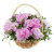 Букет из 15 пионов в корзине Букет из 15 пионов в корзине