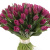 Букет из 101 сиреневого тюльпана