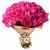 Букет из 51 малиновой розы в крафте Букет из 51 малиновой розы в крафте