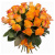 Букет из 21 оранжевой розы